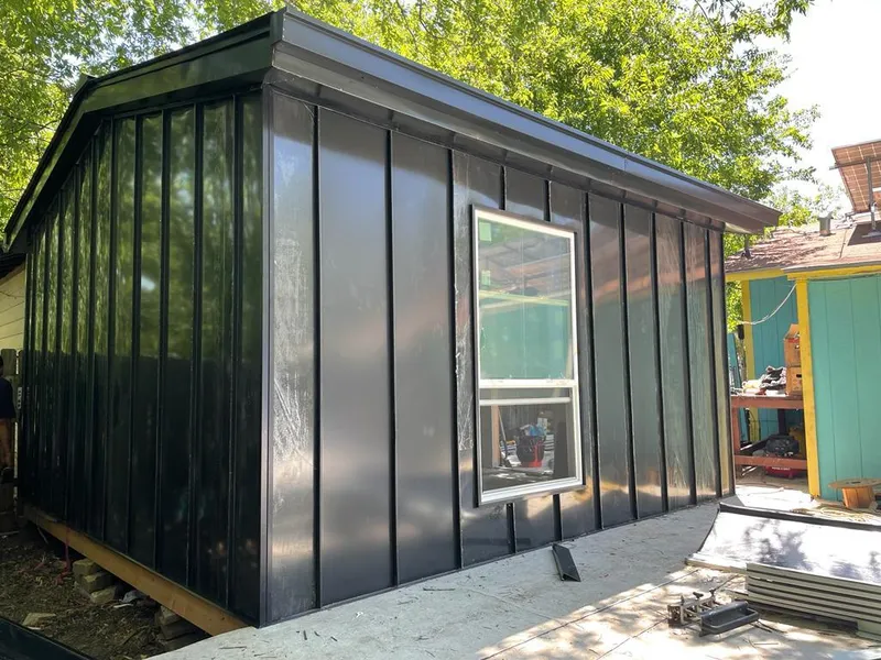 Black standing seam metal wall panels for Roof Inspection in East Rutherford